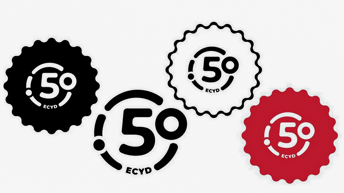 logos du 50e anniversaire de l’ECYD